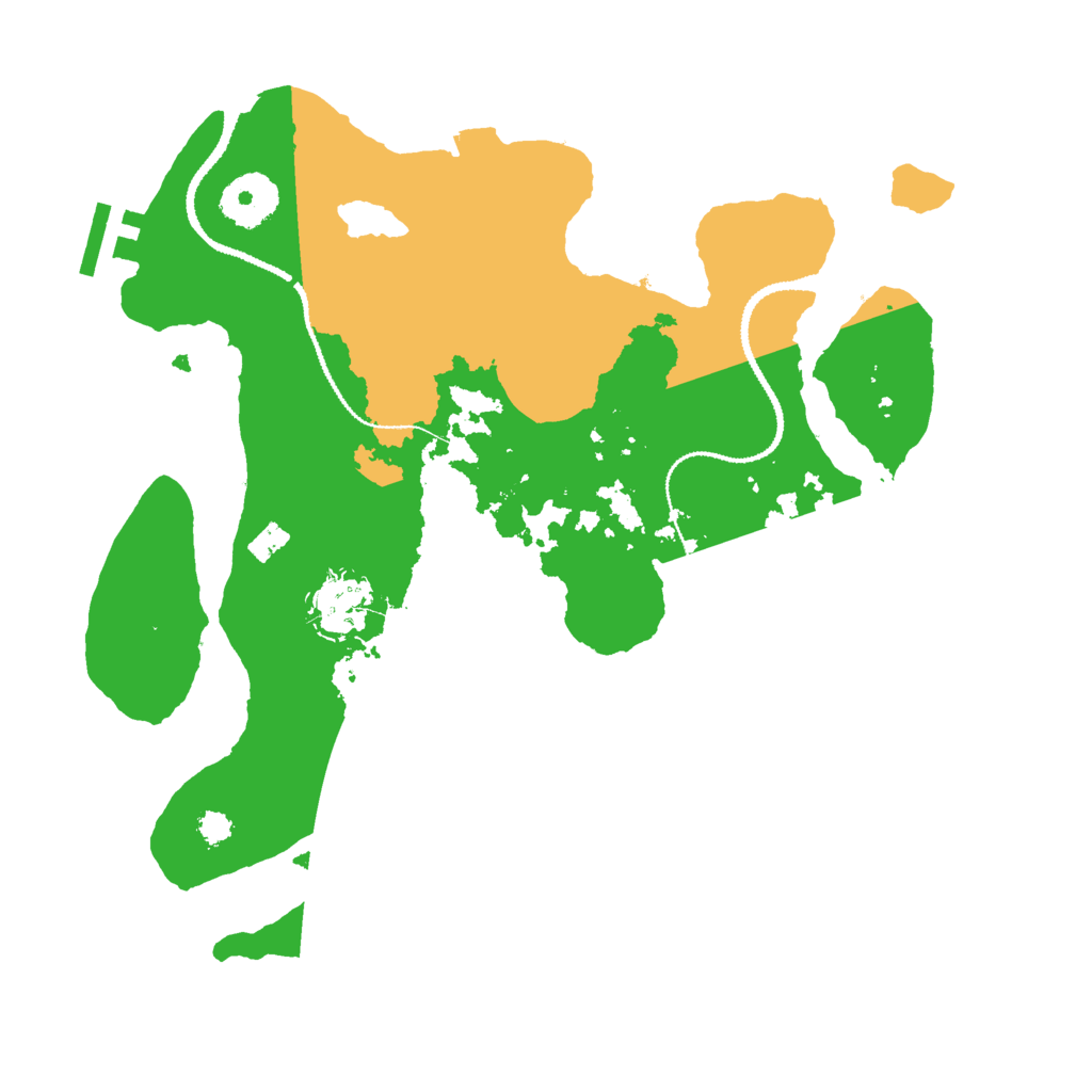 Biome Rust Map: Procedural Map, Size: 3000, Seed: 29231