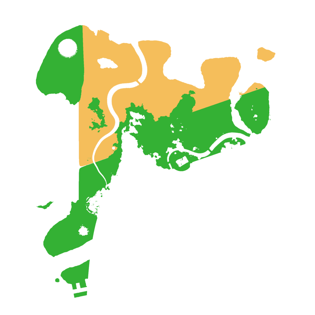 Biome Rust Map: Procedural Map, Size: 3000, Seed: 29231