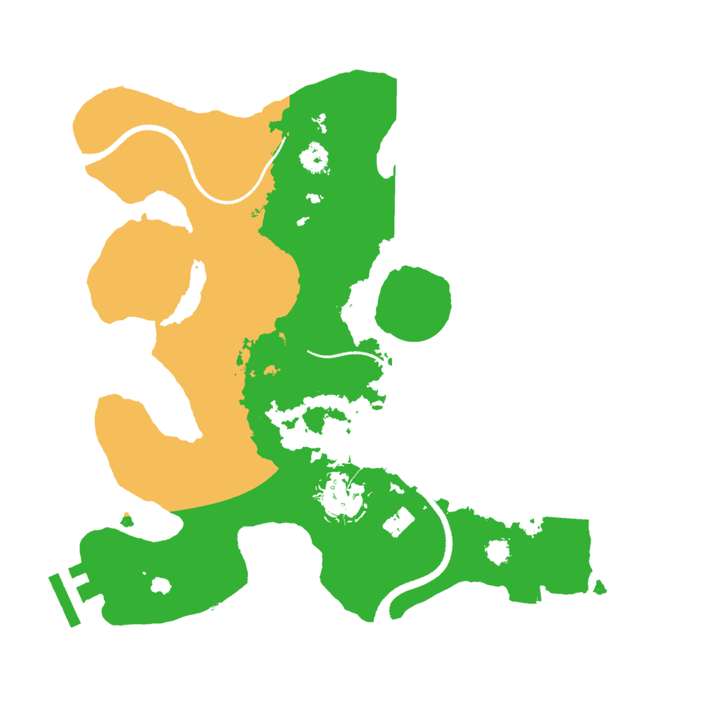 Biome Rust Map: Procedural Map, Size: 2600, Seed: 1487340751
