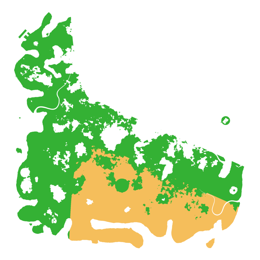 Biome Rust Map: Procedural Map, Size: 5000, Seed: 123465