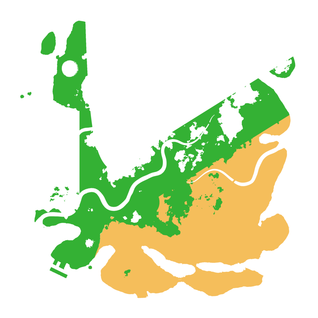 Biome Rust Map: Procedural Map, Size: 3500, Seed: 2091786314