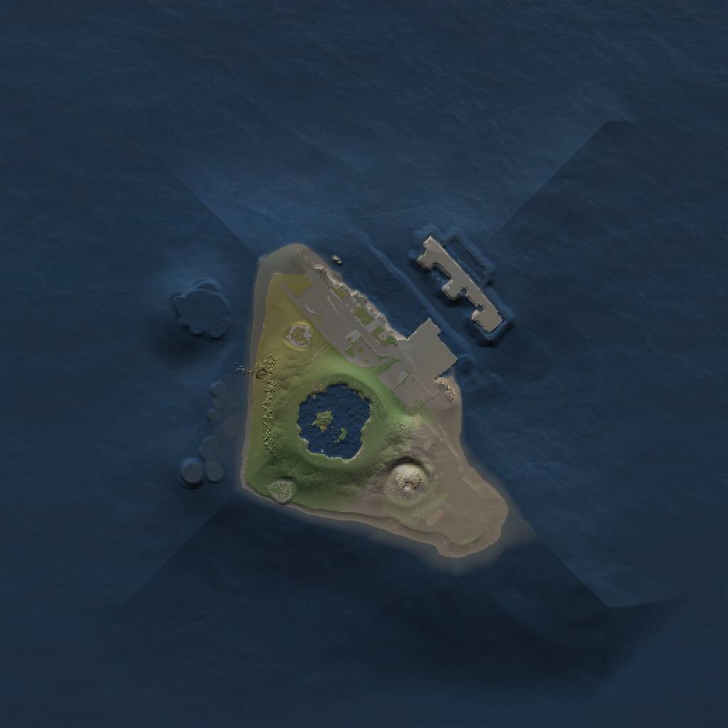 Rust Map: Procedural Map, Size: 1000, Seed: 1387272689, 2 Monuments