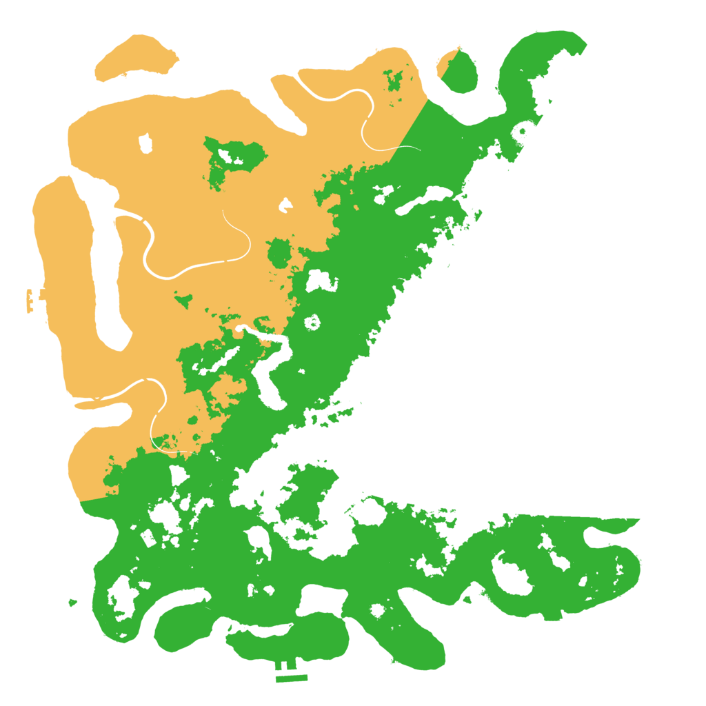 Biome Rust Map: Procedural Map, Size: 4500, Seed: 2147224872