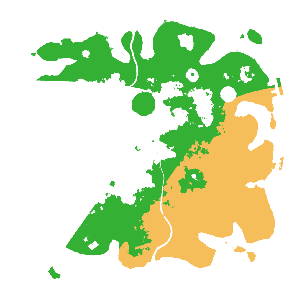 Biome Rust Map: Procedural Map, Size: 3500, Seed: 95604897
