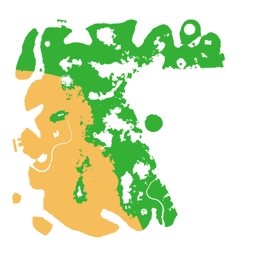 Biome Rust Map: Procedural Map, Size: 4000, Seed: 91556