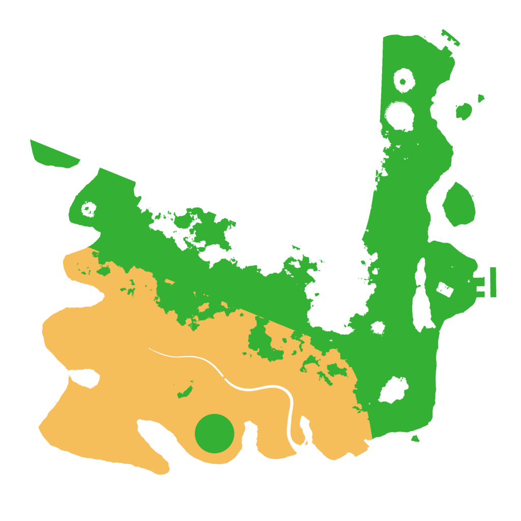 Biome Rust Map: Procedural Map, Size: 3500, Seed: 664250931