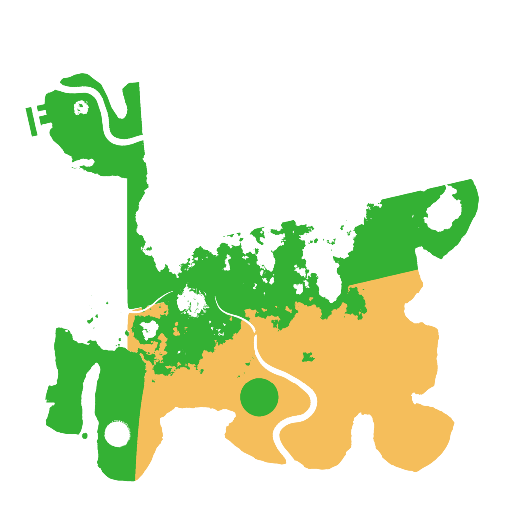 Biome Rust Map: Procedural Map, Size: 3500, Seed: 1230477928