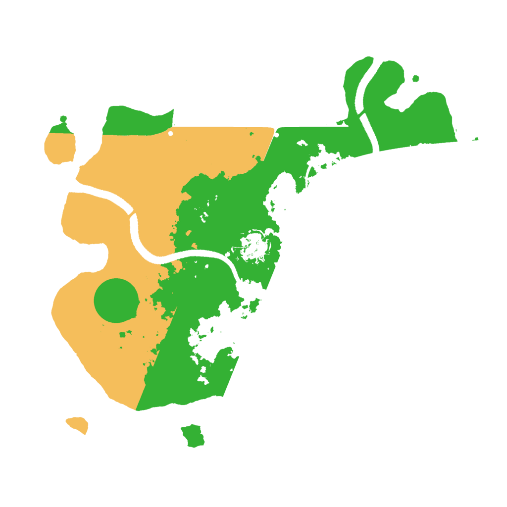 Biome Rust Map: Procedural Map, Size: 3000, Seed: 1013887877