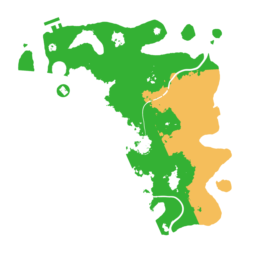 Biome Rust Map: Procedural Map, Size: 3250, Seed: 1458818910