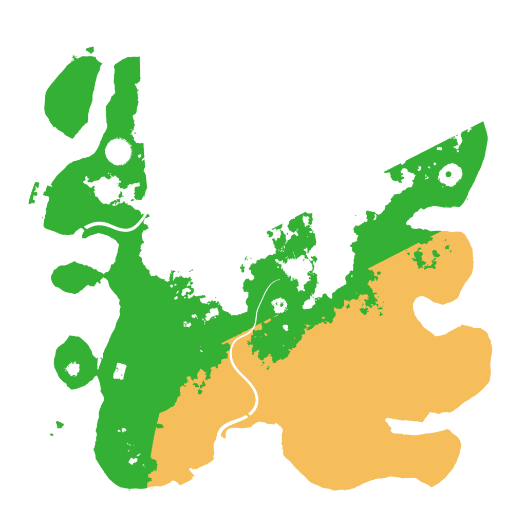 Biome Rust Map: Procedural Map, Size: 3500, Seed: 388416689