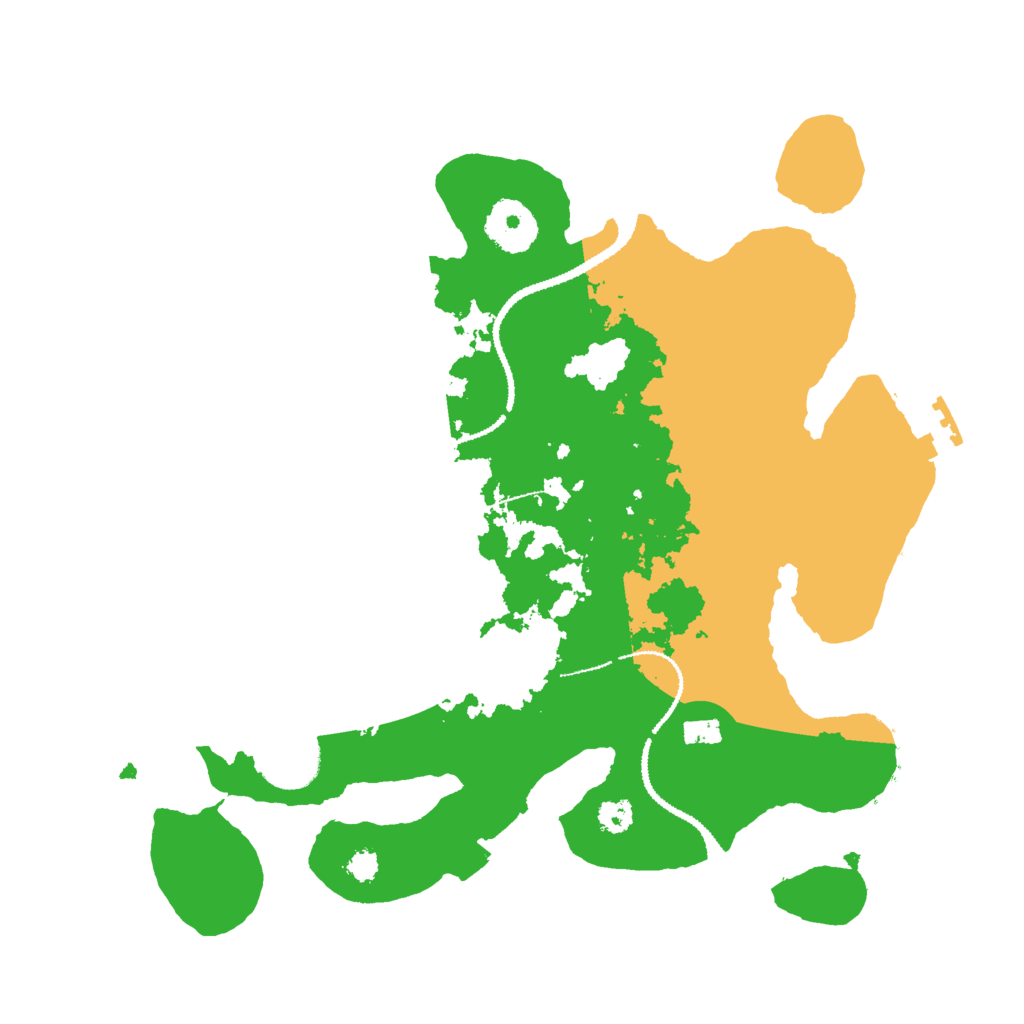 Biome Rust Map: Procedural Map, Size: 3000, Seed: 7896345