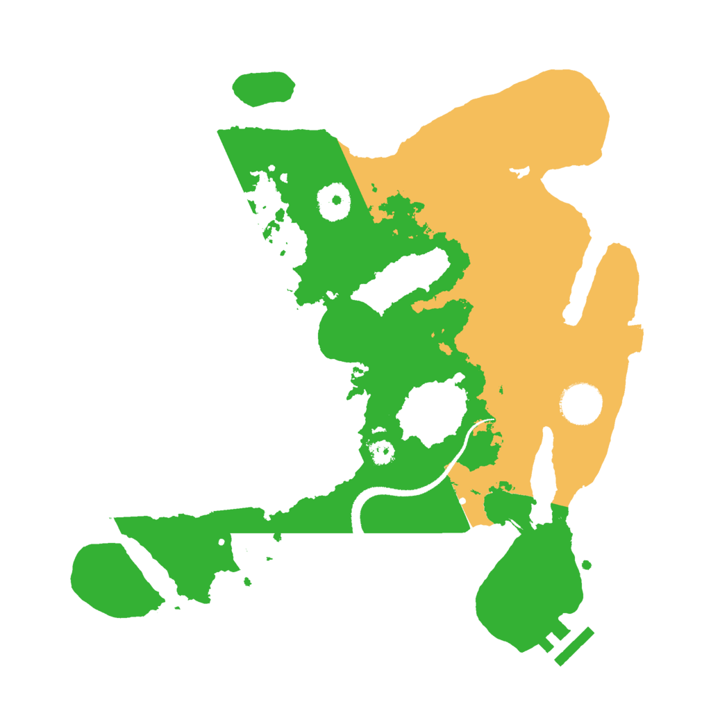 Biome Rust Map: Procedural Map, Size: 3000, Seed: 1161443476