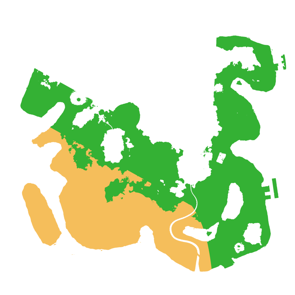 Biome Rust Map: Procedural Map, Size: 3000, Seed: 172071002