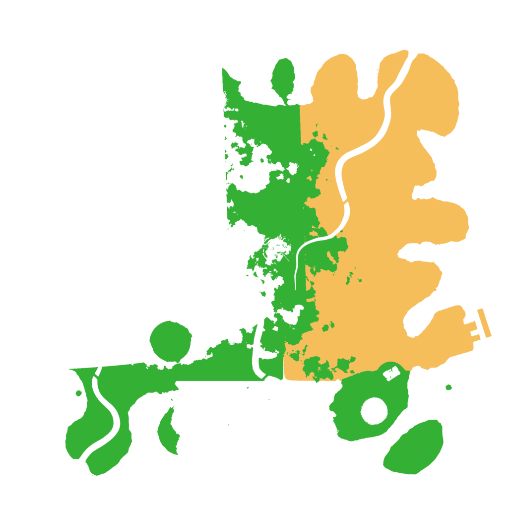 Biome Rust Map: Procedural Map, Size: 3500, Seed: 1684957
