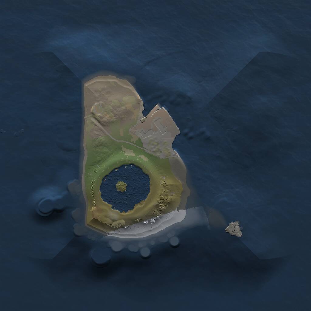 Rust Map: Procedural Map, Size: 1000, Seed: 1373581282, 1 Monuments