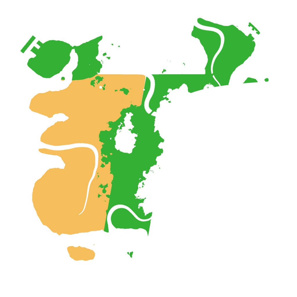 Biome Rust Map: Procedural Map, Size: 3000, Seed: 4543543