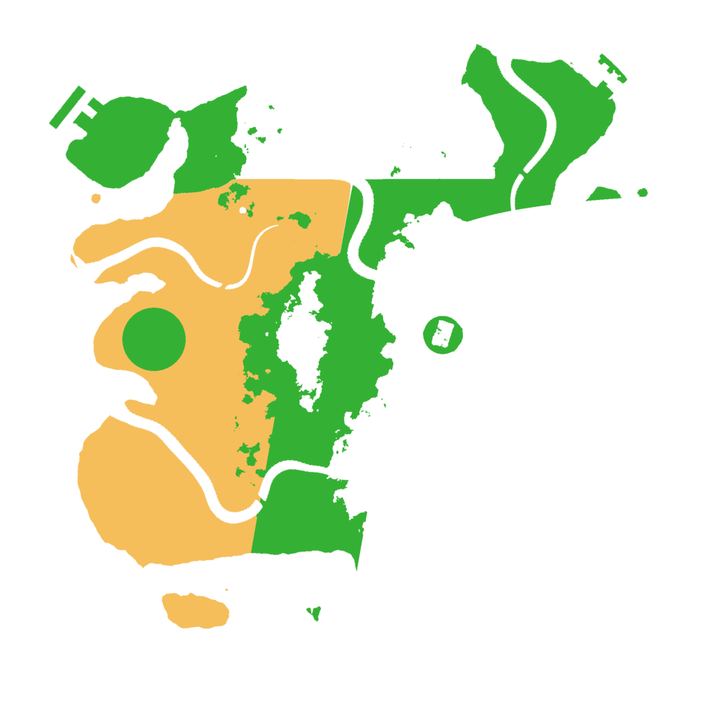 Biome Rust Map: Procedural Map, Size: 3000, Seed: 4543543