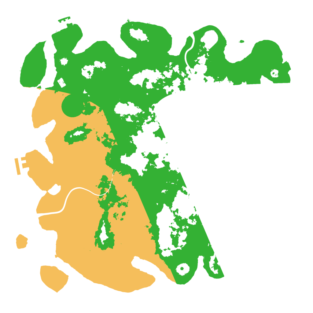 Biome Rust Map: Procedural Map, Size: 3800, Seed: 91556