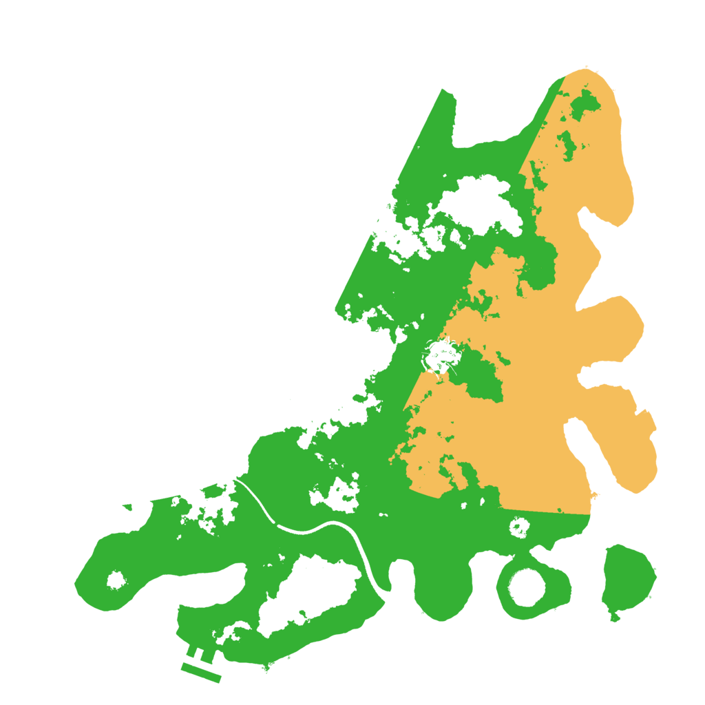 Biome Rust Map: Procedural Map, Size: 3500, Seed: 1737475757
