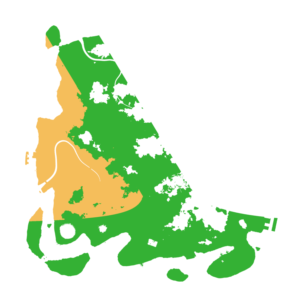 Biome Rust Map: Procedural Map, Size: 3500, Seed: 1921176453