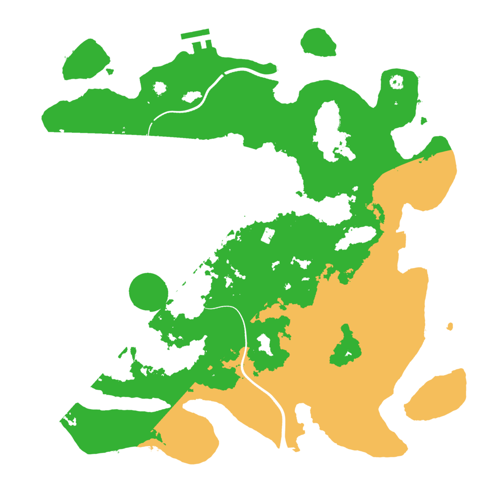 Biome Rust Map: Procedural Map, Size: 3500, Seed: 1355947636