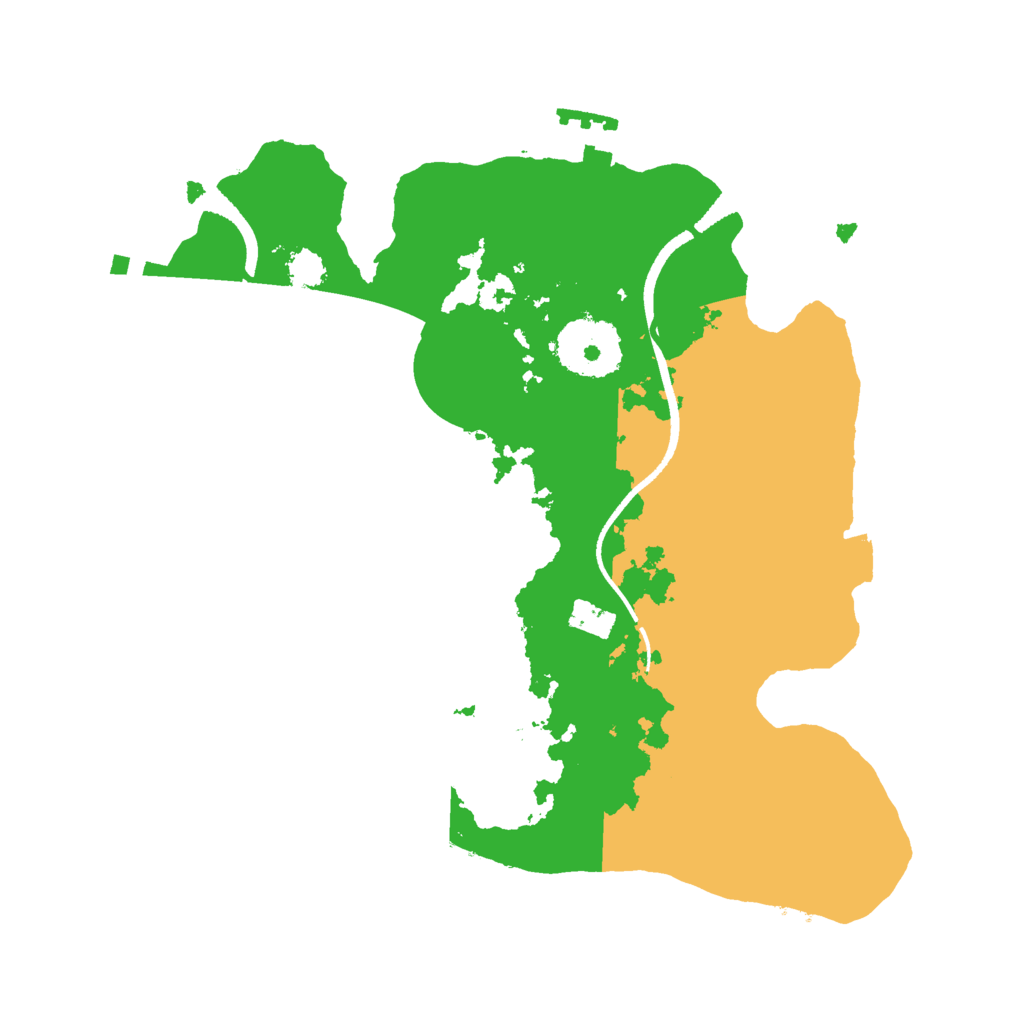 Biome Rust Map: Procedural Map, Size: 2500, Seed: 1347891
