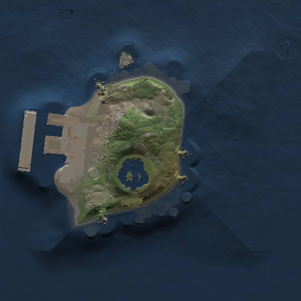 Rust Map: Procedural Map, Size: 1000, Seed: 996764631, 2 Monuments