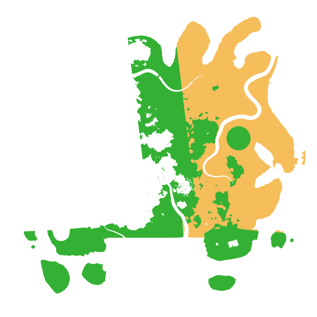 Biome Rust Map: Procedural Map, Size: 3500, Seed: 7896345