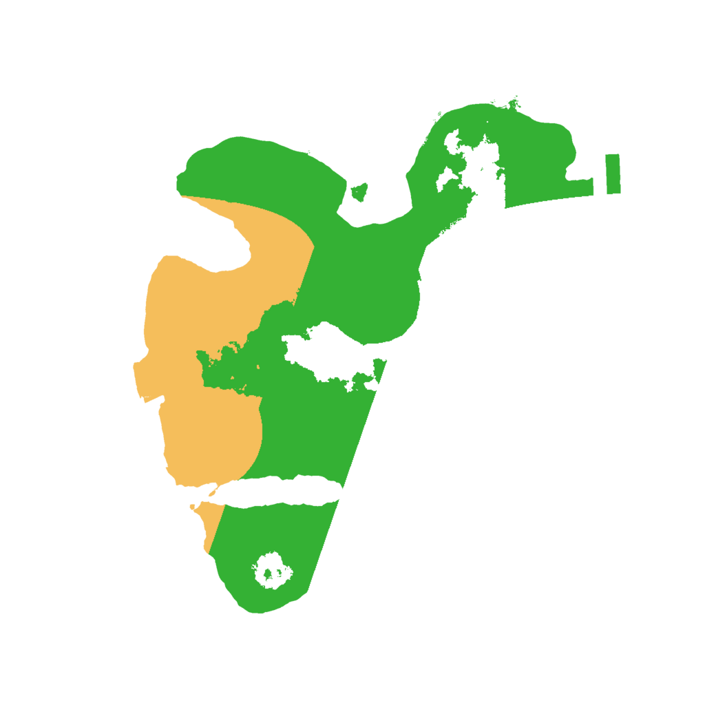 Biome Rust Map: Procedural Map, Size: 2000, Seed: 780351510