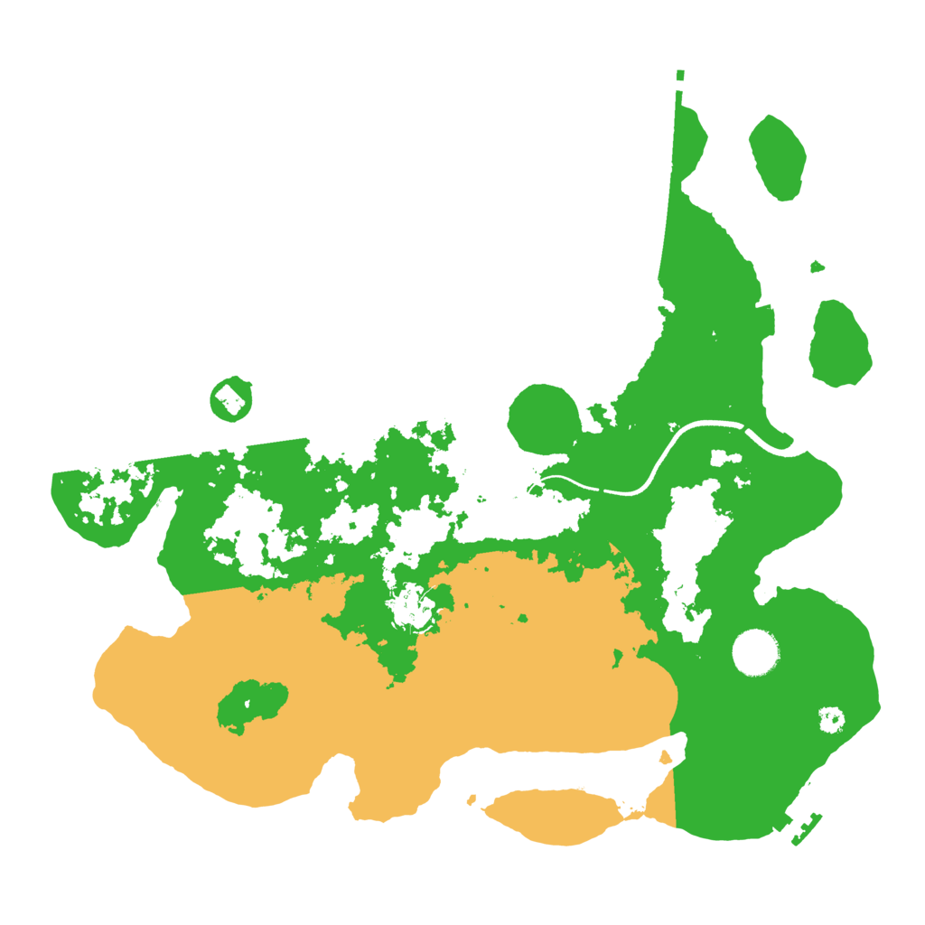 Biome Rust Map: Procedural Map, Size: 3500, Seed: 534149751