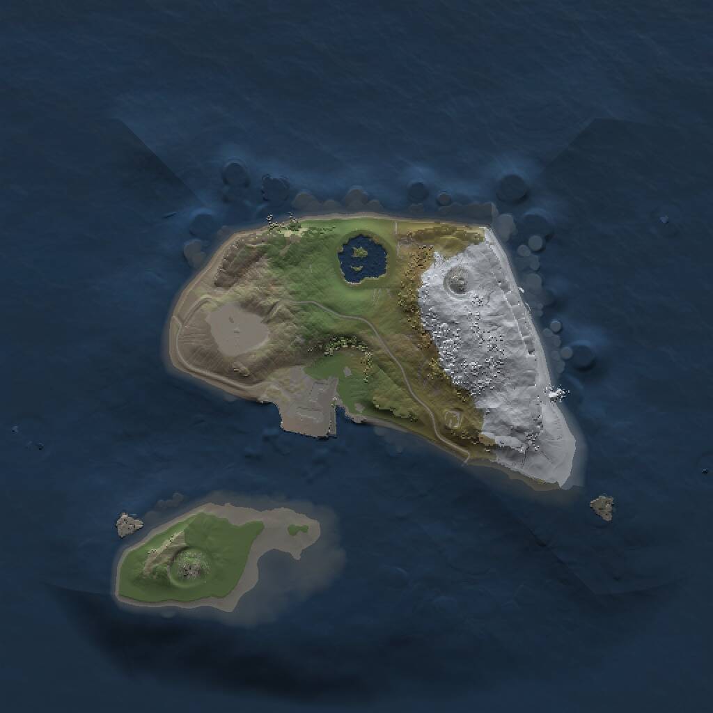 Rust Map: Procedural Map, Size: 1500, Seed: 89535, 1 Monuments
