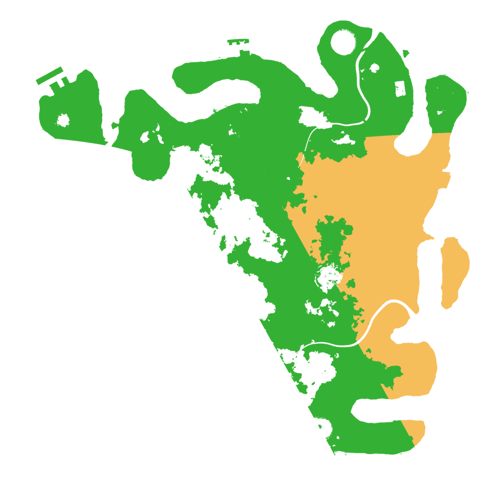 Biome Rust Map: Procedural Map, Size: 3500, Seed: 345277346