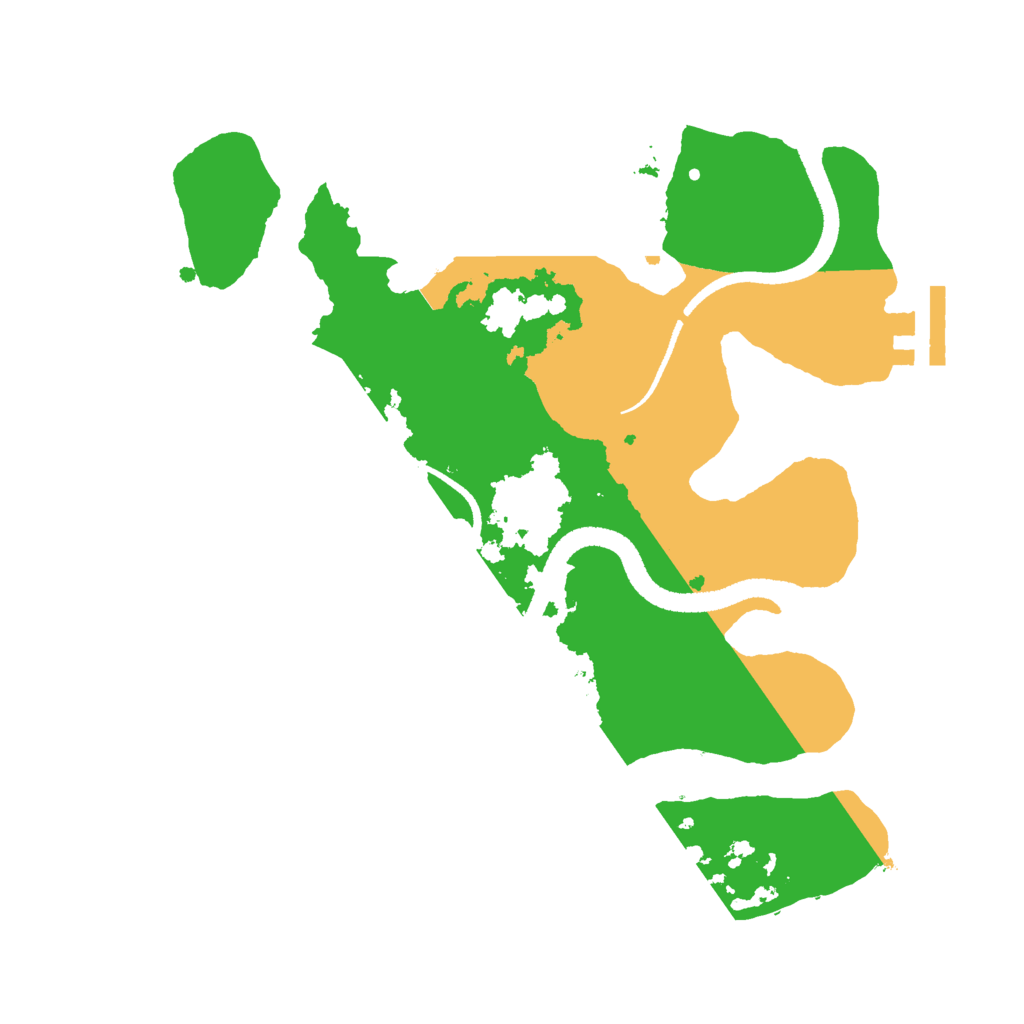 Biome Rust Map: Procedural Map, Size: 2600, Seed: 790825690