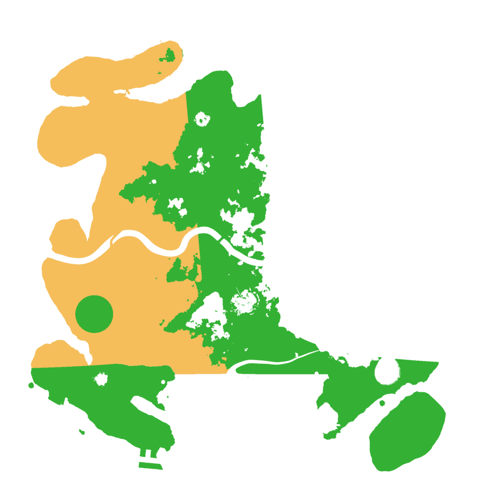 Biome Rust Map: Procedural Map, Size: 3500, Seed: 414331698