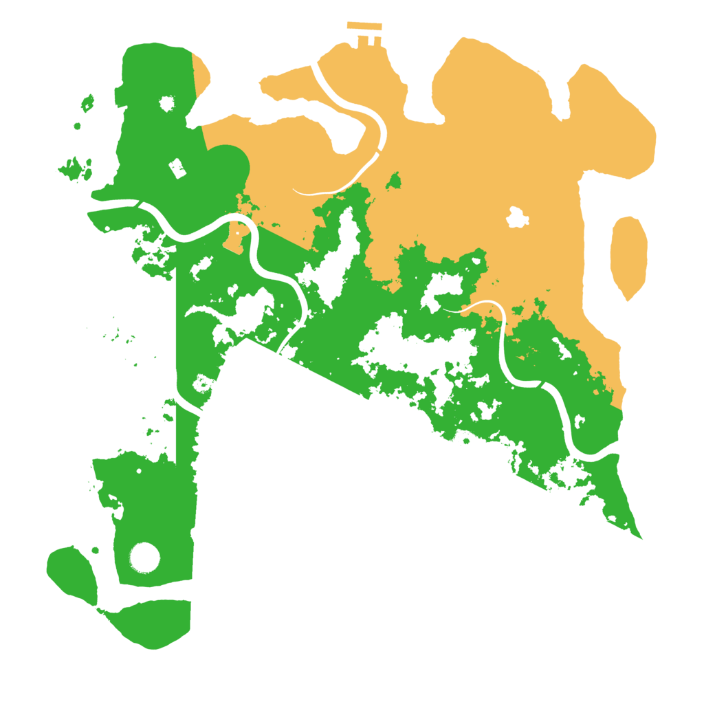 Biome Rust Map: Procedural Map, Size: 4100, Seed: 1325182855