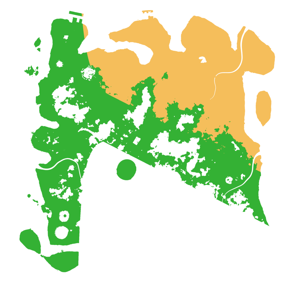 Biome Rust Map: Procedural Map, Size: 4100, Seed: 1325182855