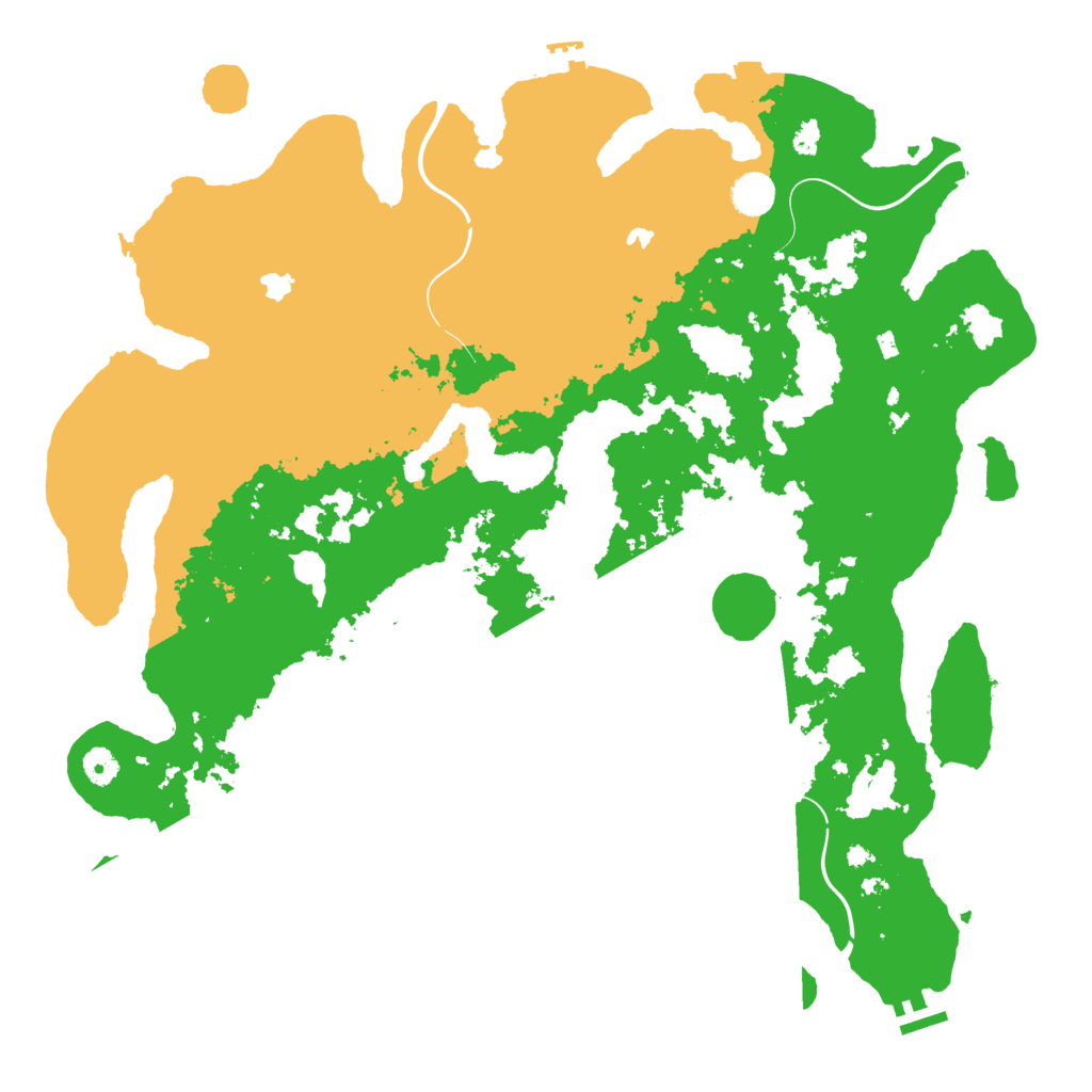 Biome Rust Map: Procedural Map, Size: 4550, Seed: 70149994