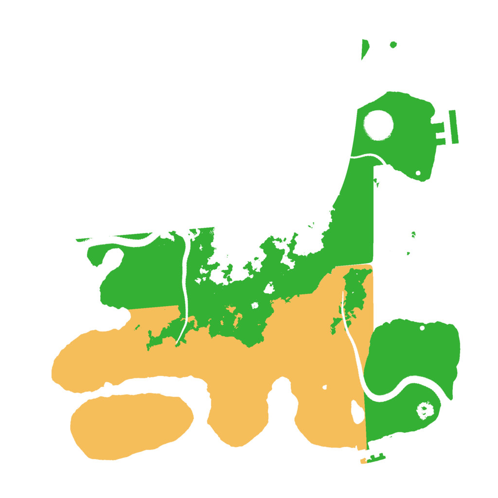 Biome Rust Map: Procedural Map, Size: 3000, Seed: 21074