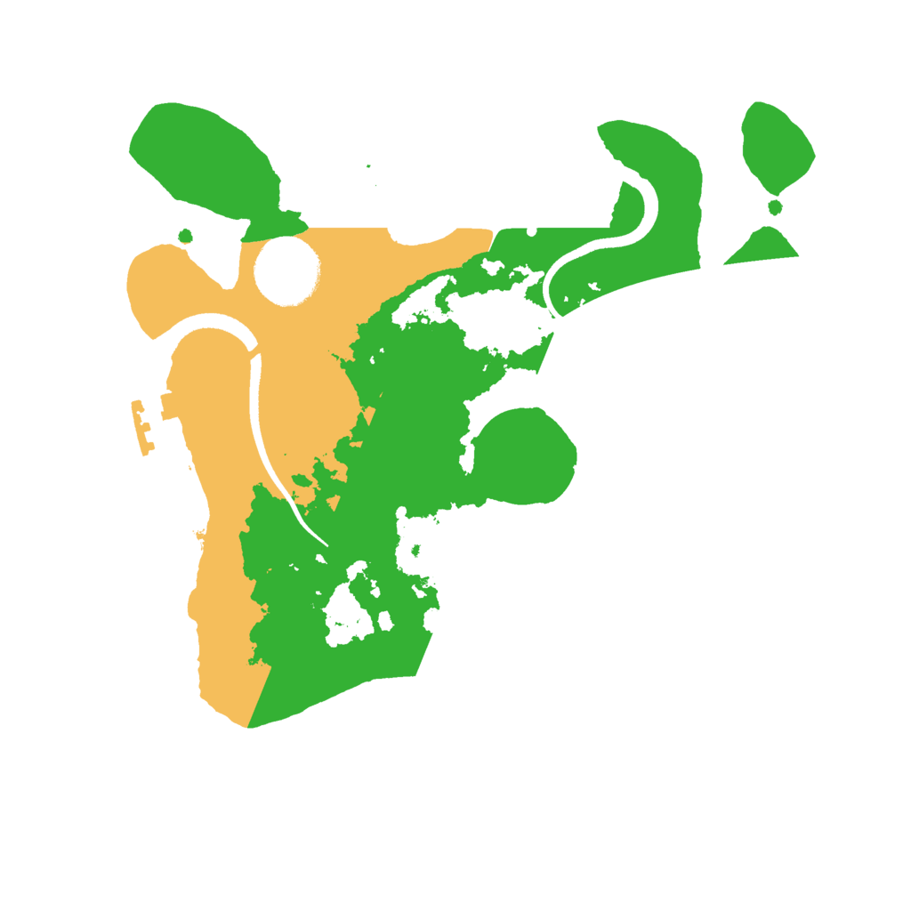 Biome Rust Map: Procedural Map, Size: 2500, Seed: 497065448