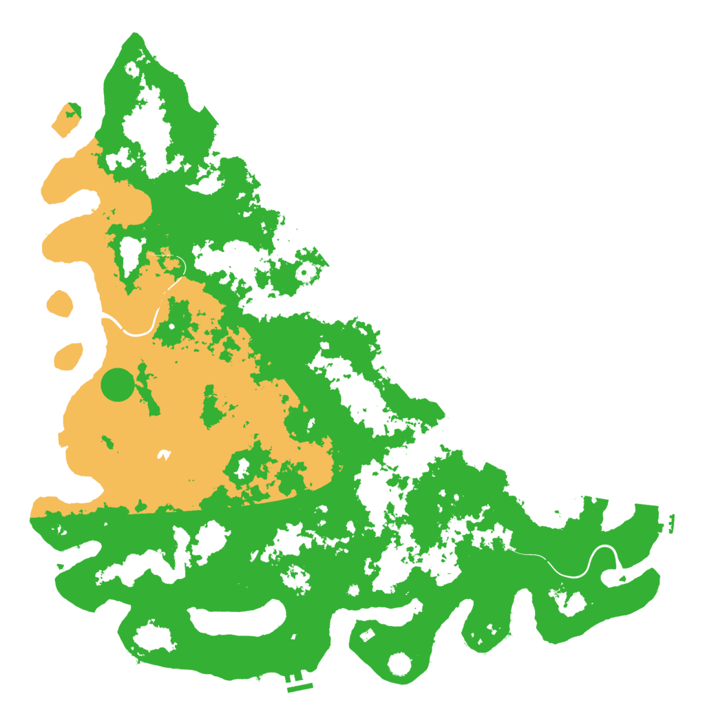Biome Rust Map: Procedural Map, Size: 5500, Seed: 51596