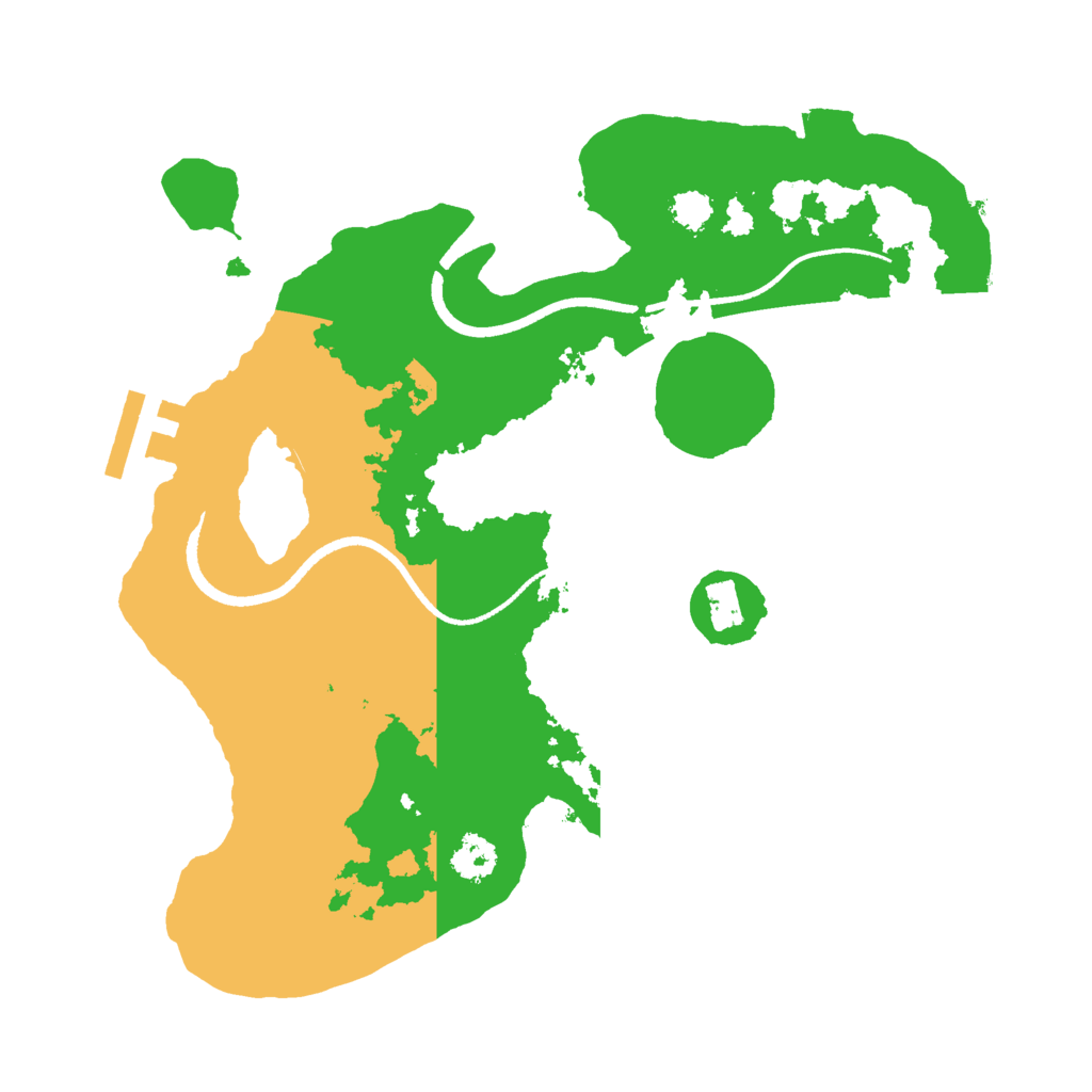 Biome Rust Map: Procedural Map, Size: 2500, Seed: 482141038