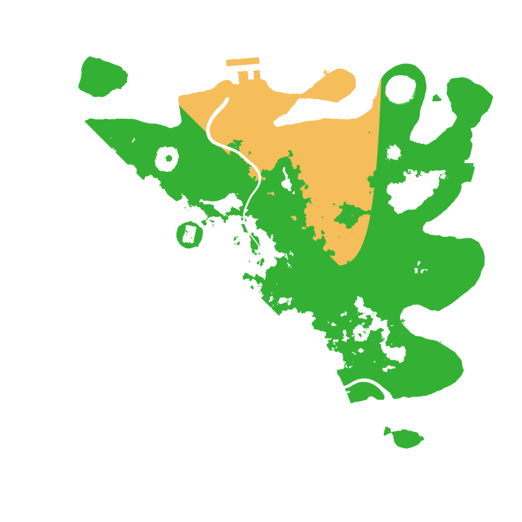 Biome Rust Map: Procedural Map, Size: 3200, Seed: 33223