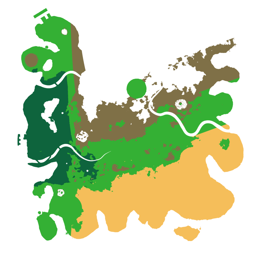 Biome Rust Map: Procedural Map, Size: 3500, Seed: 1037321716