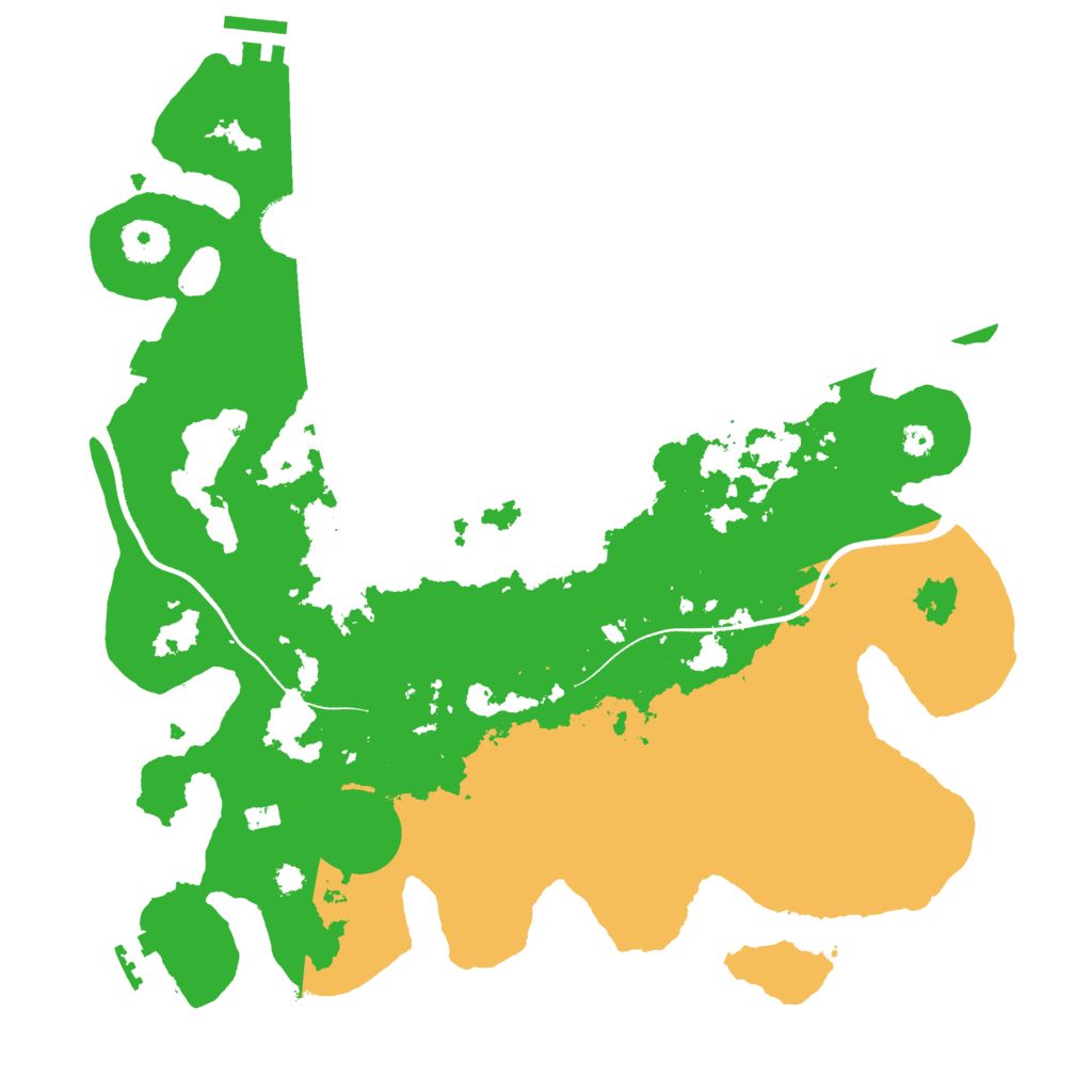 Biome Rust Map: Procedural Map, Size: 3500, Seed: 1037321716