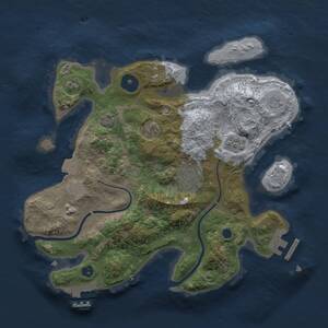 Thumbnail Rust Map: Procedural Map, Size: 2800, Seed: 1333313890, 7 Monuments