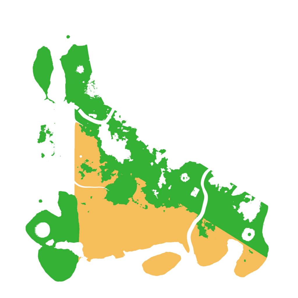Biome Rust Map: Procedural Map, Size: 3500, Seed: 2099839998
