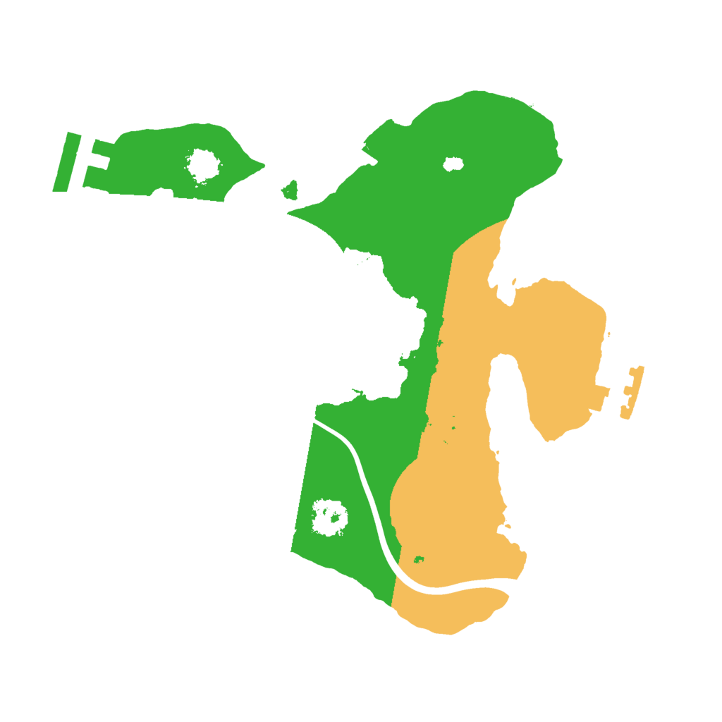 Biome Rust Map: Procedural Map, Size: 2000, Seed: 134223