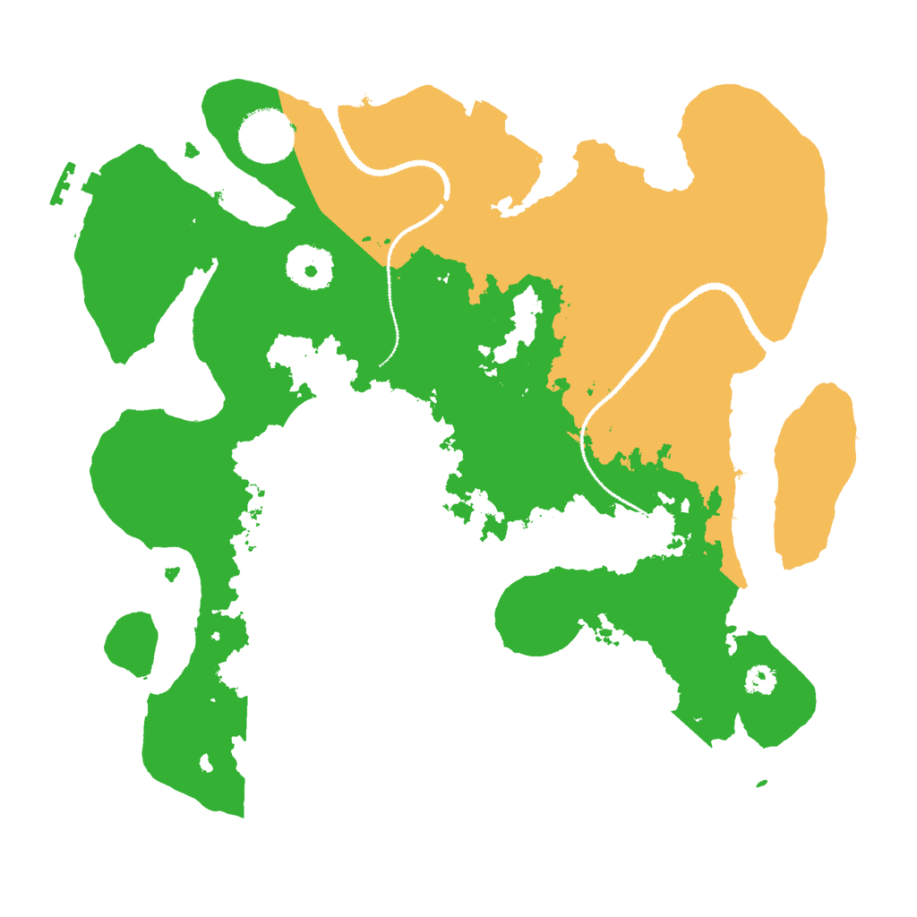 Biome Rust Map: Procedural Map, Size: 3000, Seed: 1097287485