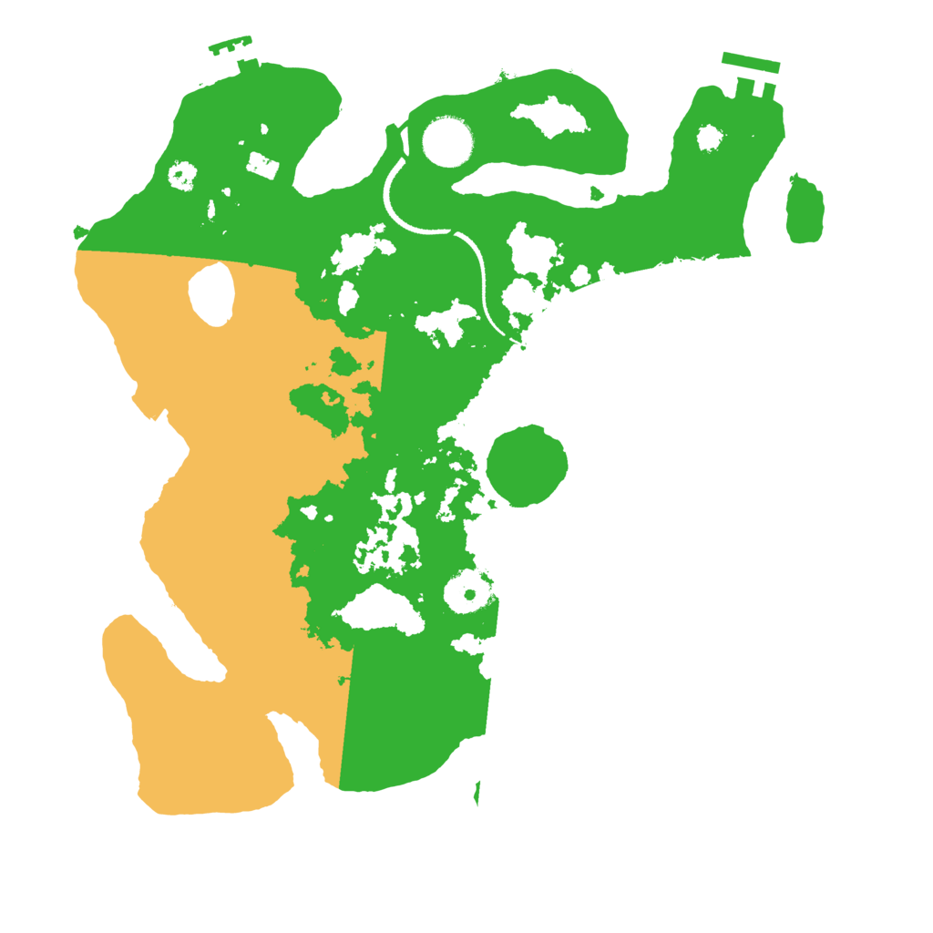Biome Rust Map: Procedural Map, Size: 3250, Seed: 572558