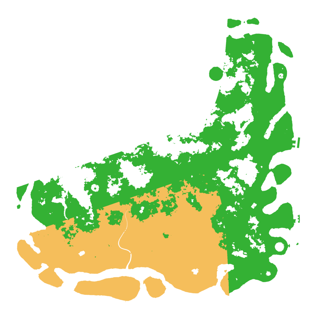 Biome Rust Map: Procedural Map, Size: 6000, Seed: 59478